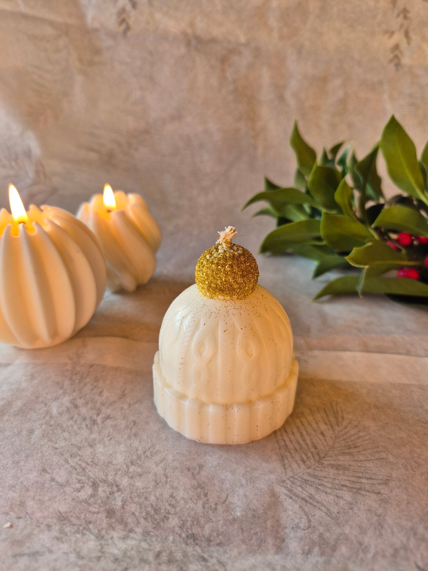 Glitzer Weihnachtsmütze