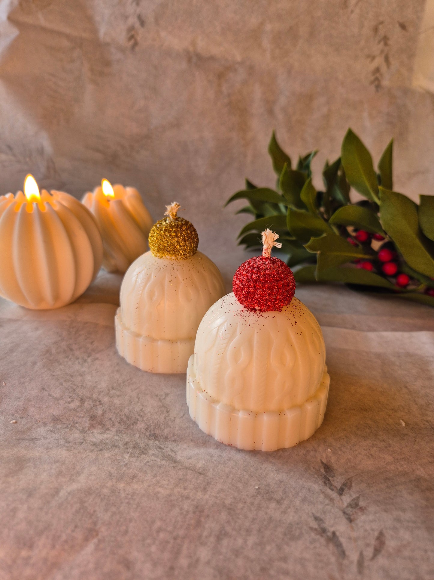 Glitzer Weihnachtsmütze