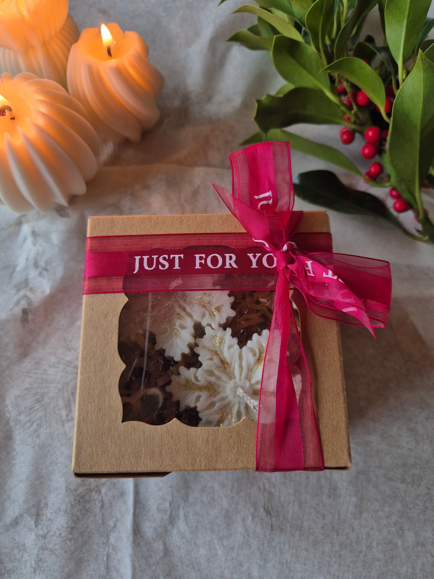 Geschenkset Schneeflocken