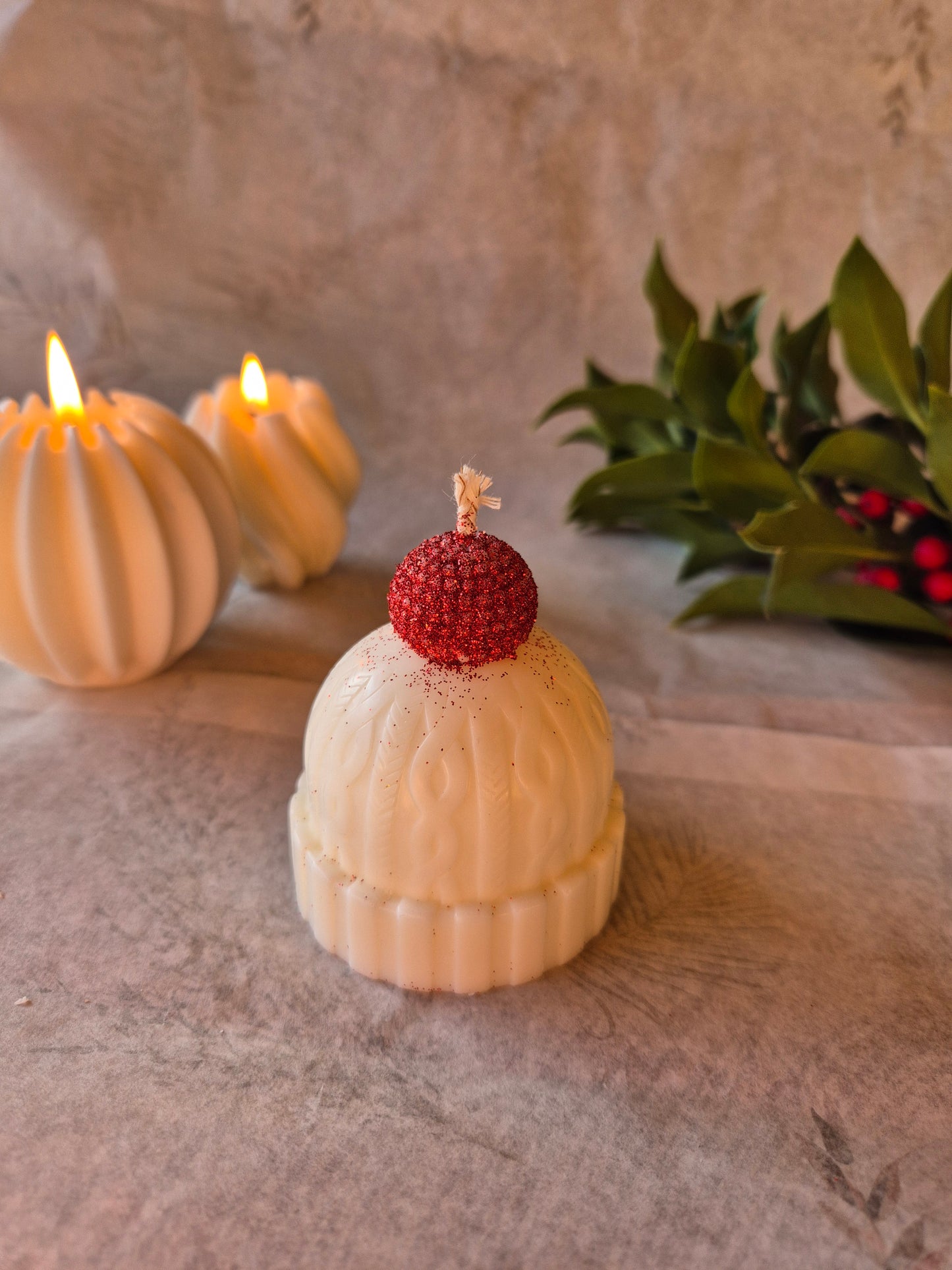 Glitzer Weihnachtsmütze